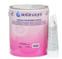 Клей полиэфирный для камня Mastice 2000 Transparente Liquid медовый (прозрачный) жидкий 4кг Bellinzoni