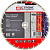 Диск алмазный турбо-сегмент RAPID D400*32/25.4*12